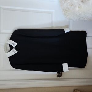 Victoria Beckham x Target Black White Bunny Collar Dress sz XS